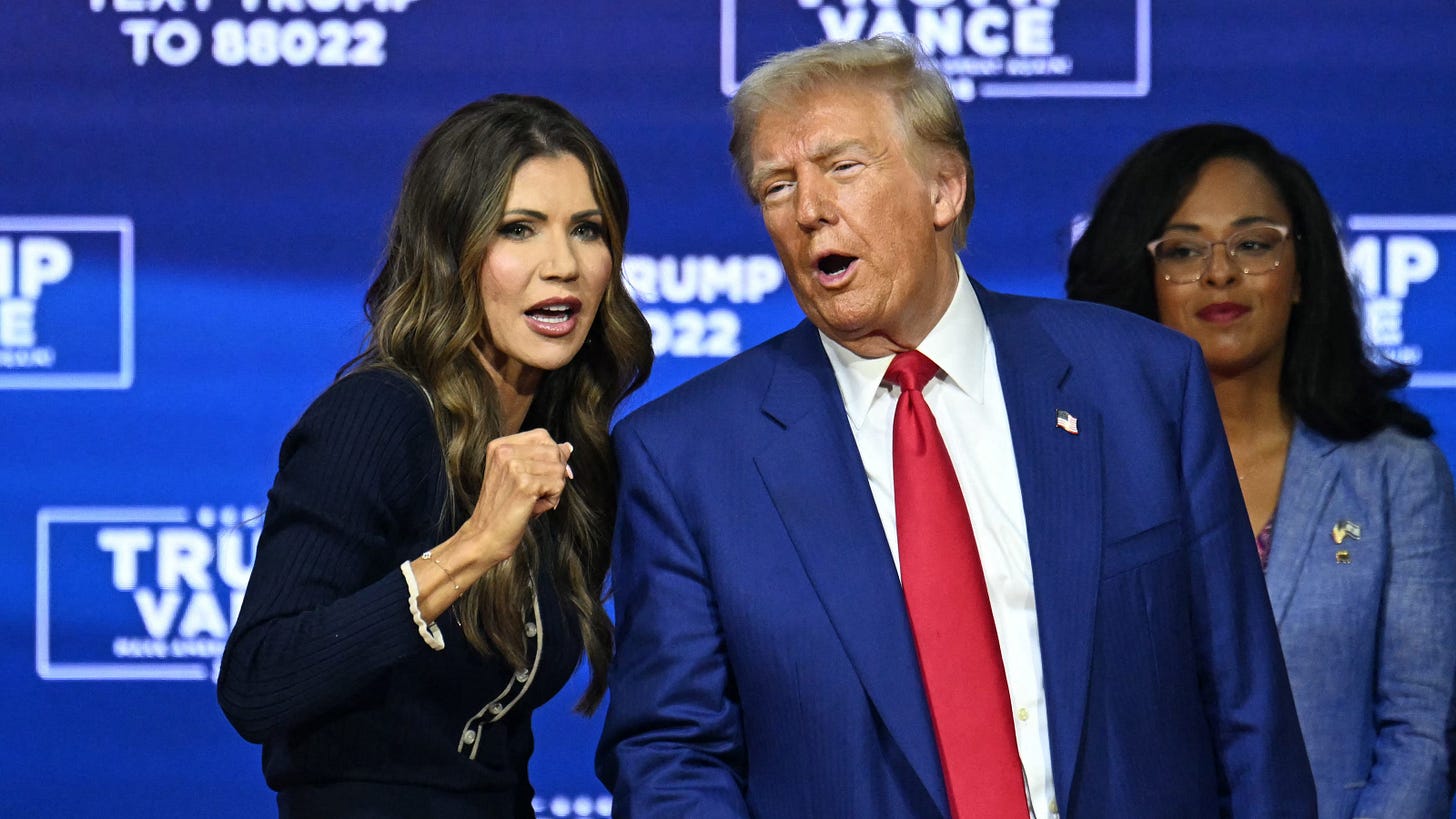 Trump picks South Dakota Gov. Kristi Noem for Homeland Security