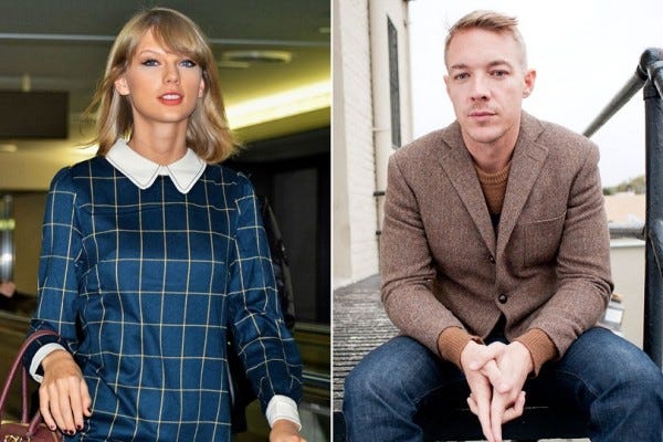 taylor swift and diplo end flat butt feud 2015 images