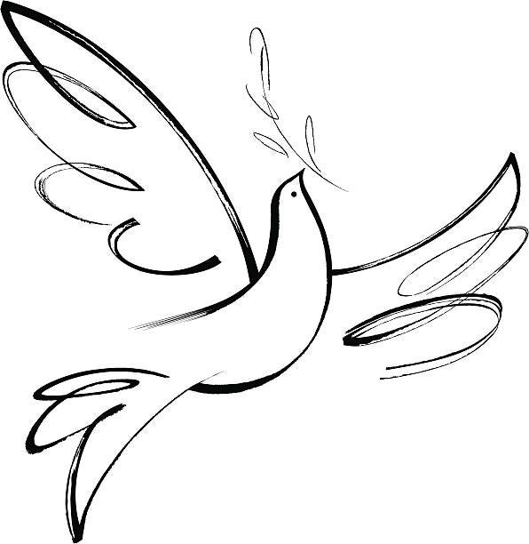 Peace Love Freedom  peace dove stock illustrations