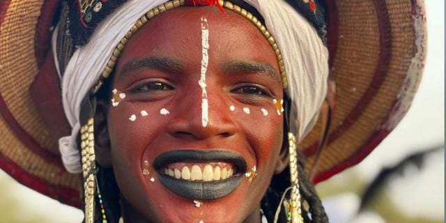 Meet the makeup-wearing men of the Wodaabe tribe who have wife-stealing  contests | Pulse Nigeria