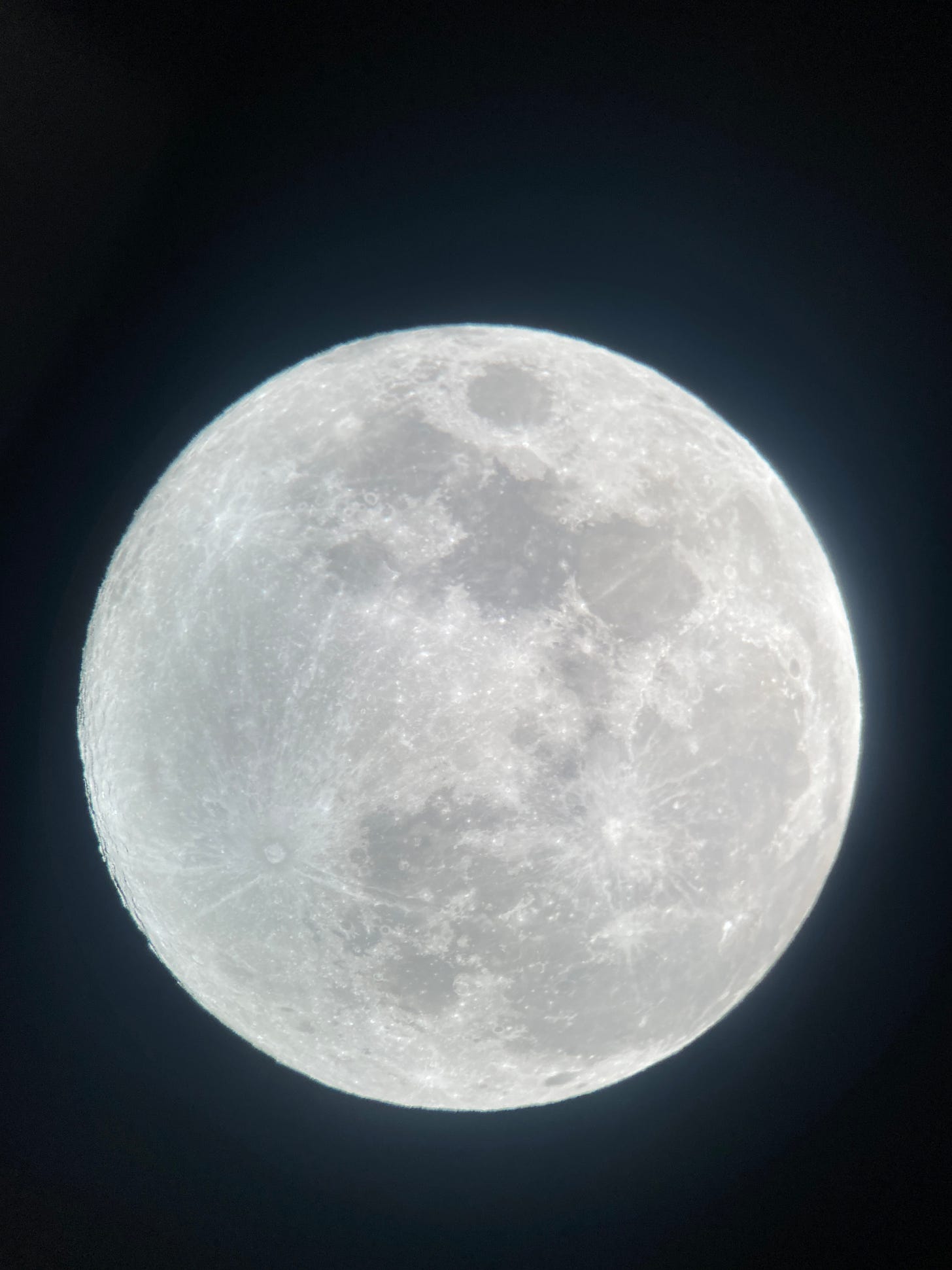 a close up view of a full moon