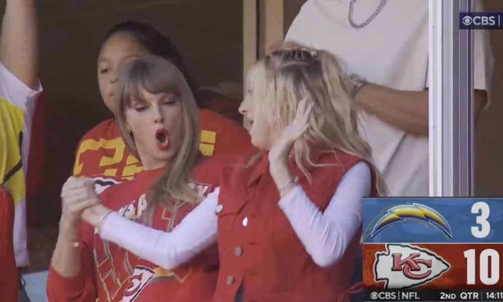 Taylor Swift, Brittany Mahomes secret handshake after Chiefs TDs is fun