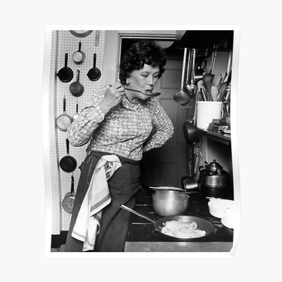 Julia Child Premium Matte Vertical Poster sold by Christopher Jordan | SKU  41739921 | 65% OFF Printerval