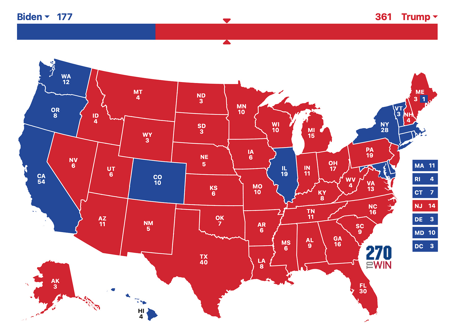 A map of the united states with red and blue squares

Description automatically generated