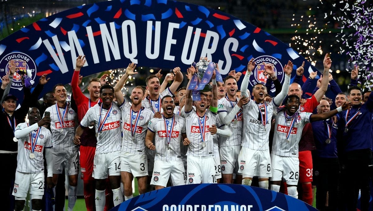 Coupe de France : Toulouse remporte la finale en écrasant Nantes (5-1) -  France Bleu