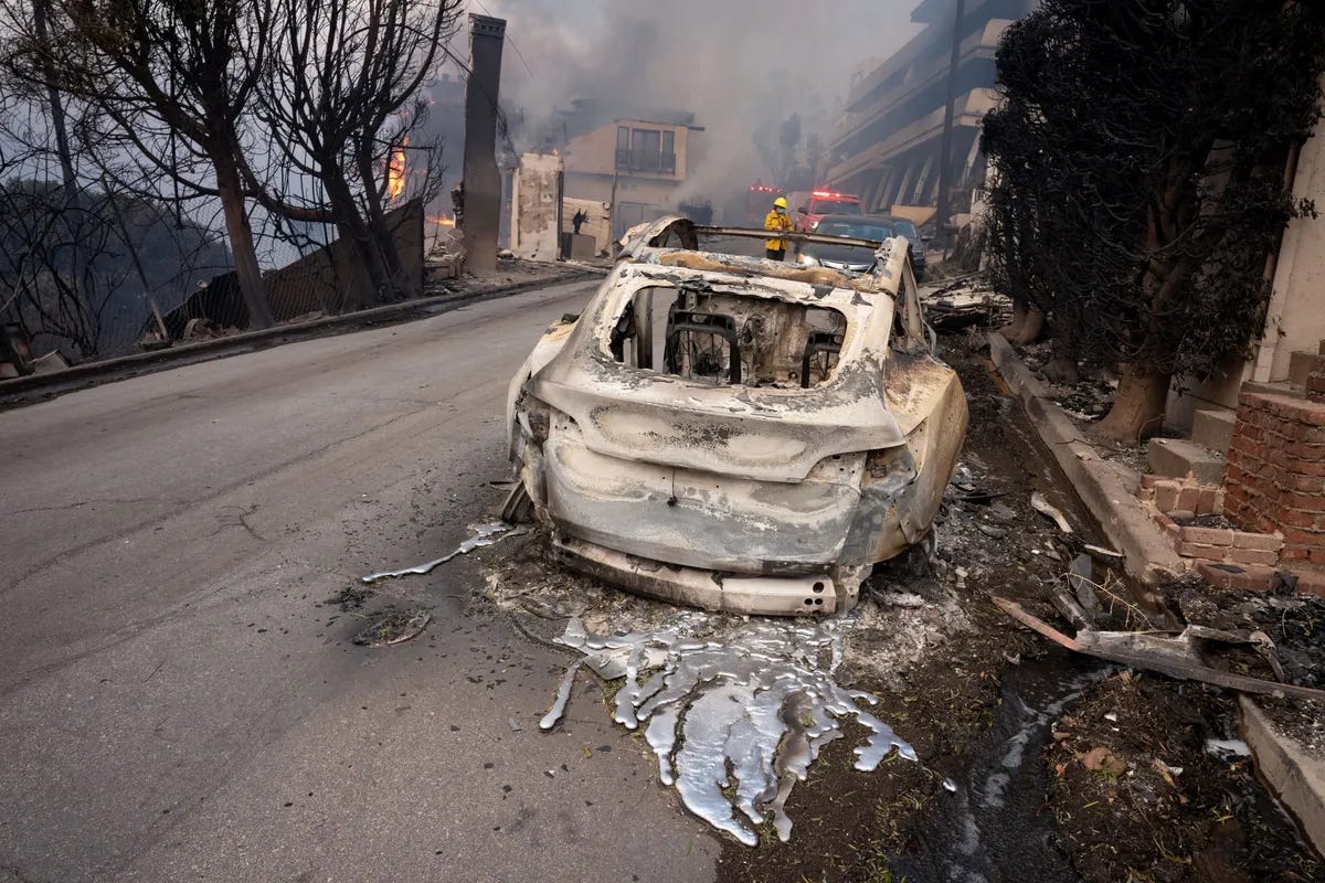 Powerful Winds Fuel Multiple Fires Across Los Angeles Area