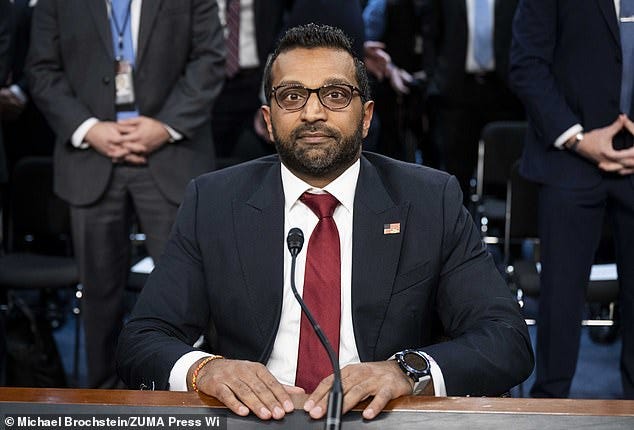 Senate Republicans vote to confirm Kash Patel as the director of the FBI