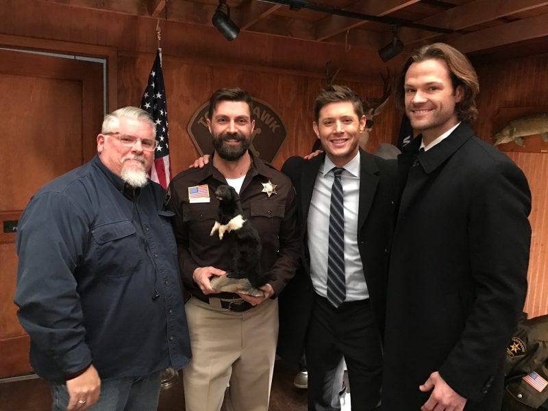 superantural phil with jensen ackles jared padalecki