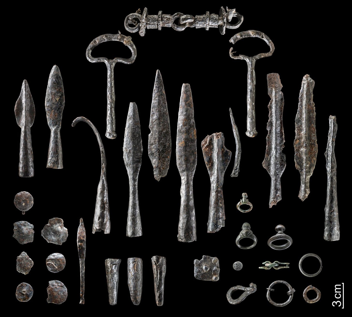 One of the biggest Iron Age weapon hoards in western Germany unearthed