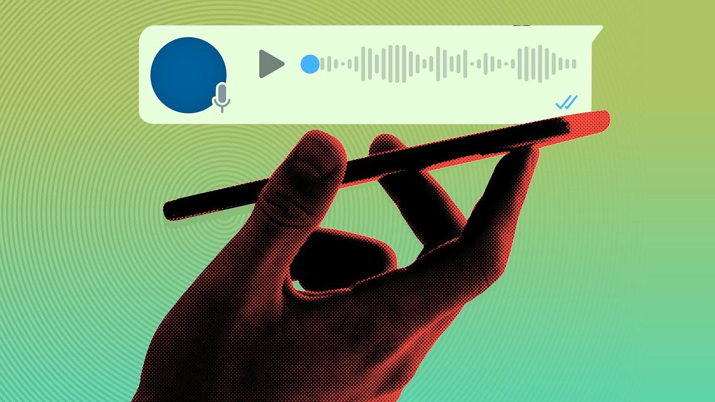 In praise of voice notes, the most despised form of communication |  Financial Times
