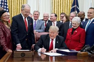 On December 21, 2018, President Trump signed into law the bipartisan First Step Act