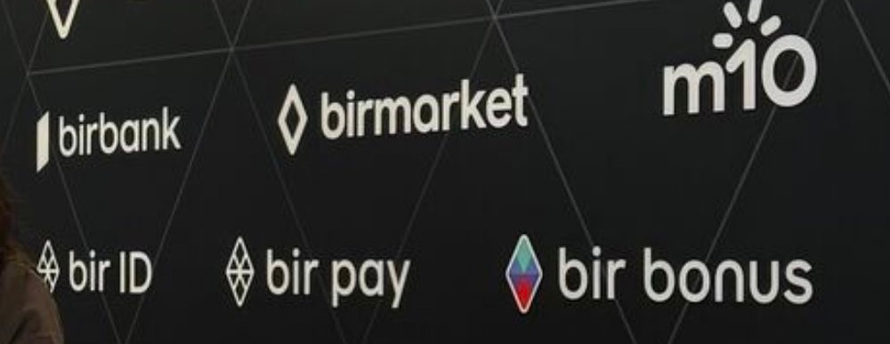 May be an image of text that says 'powered by A bir and fintech First ecosystem of e-commerce Azerbaijan mio 10 birbank birmarket bir ID bir pay bir bonus'