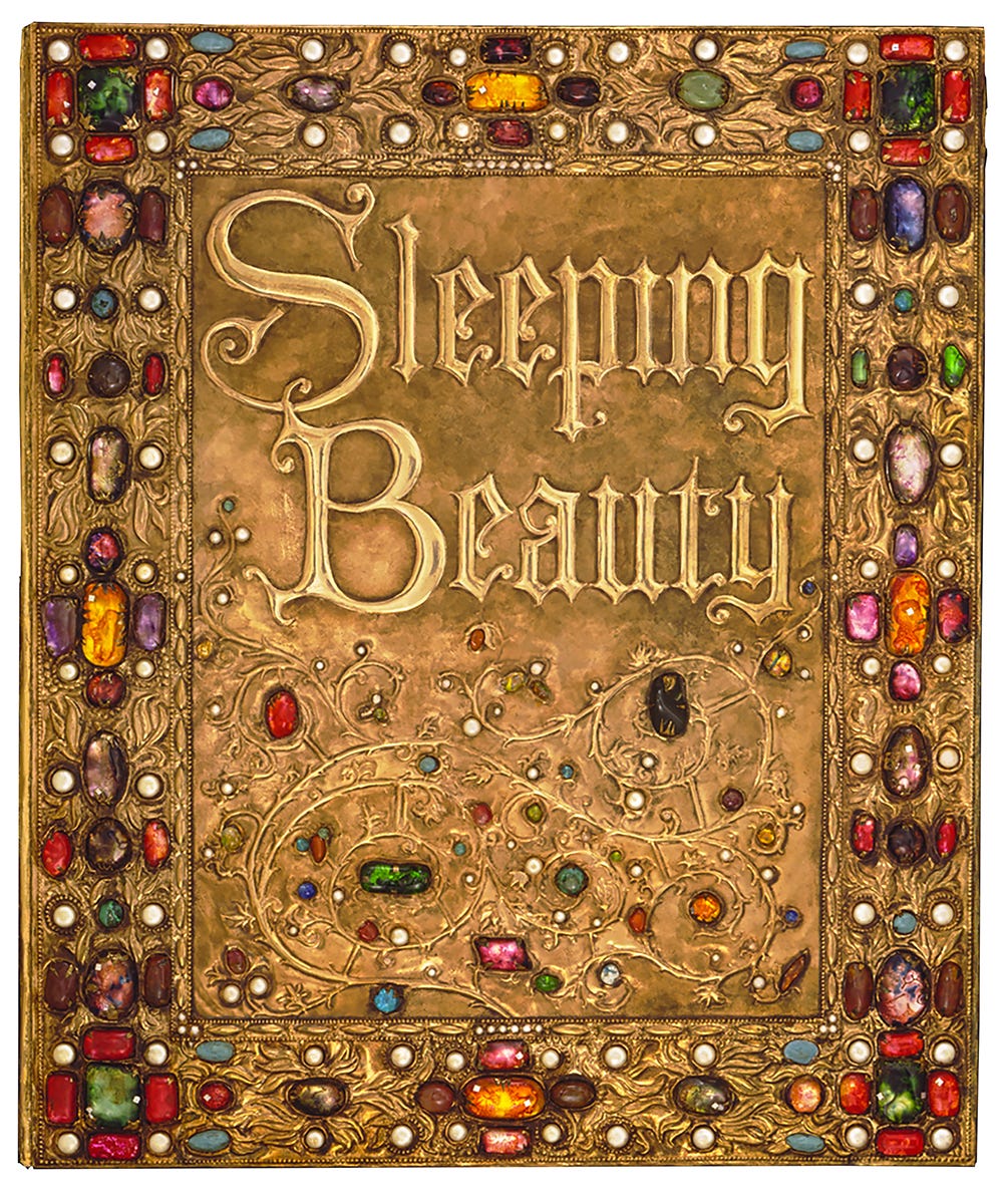 Prop storybook from the opening sequence of Sleeping Beauty 