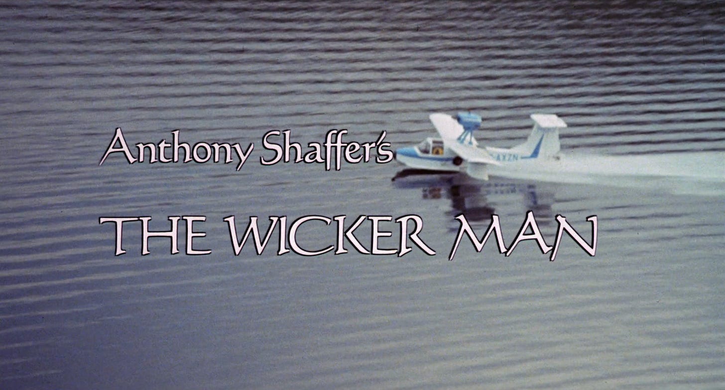Anthony Shaffer's The Wicker Man - Title Card