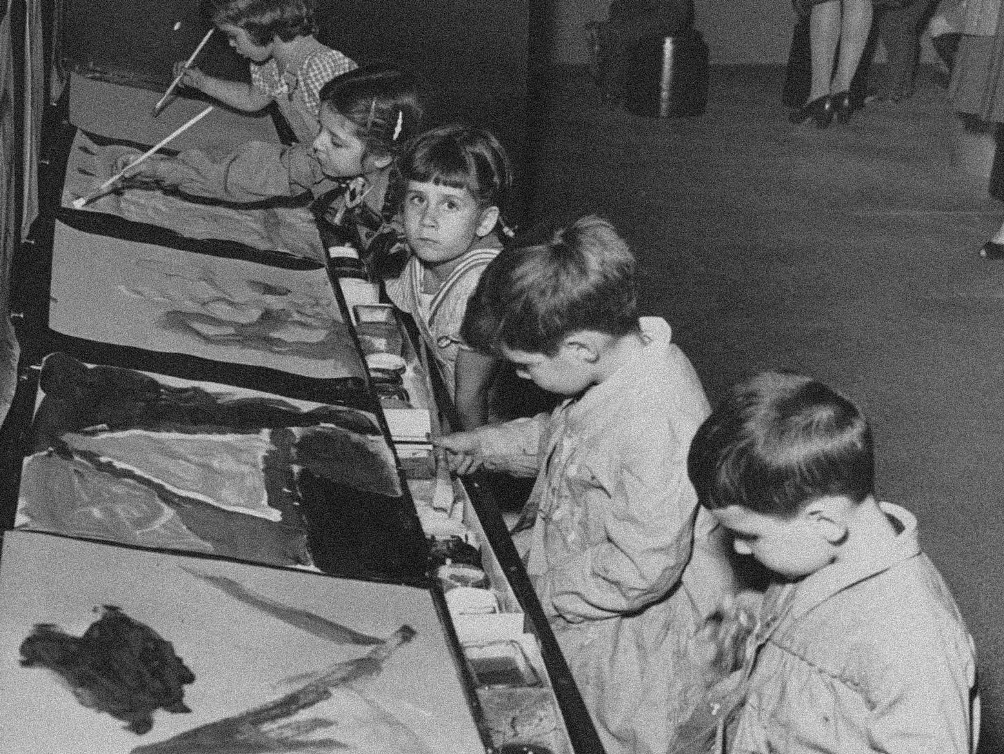 Children's art classes at MoMA. Source - MoMA Exhibition history https://www.moma.org/calendar/exhibitions/history/