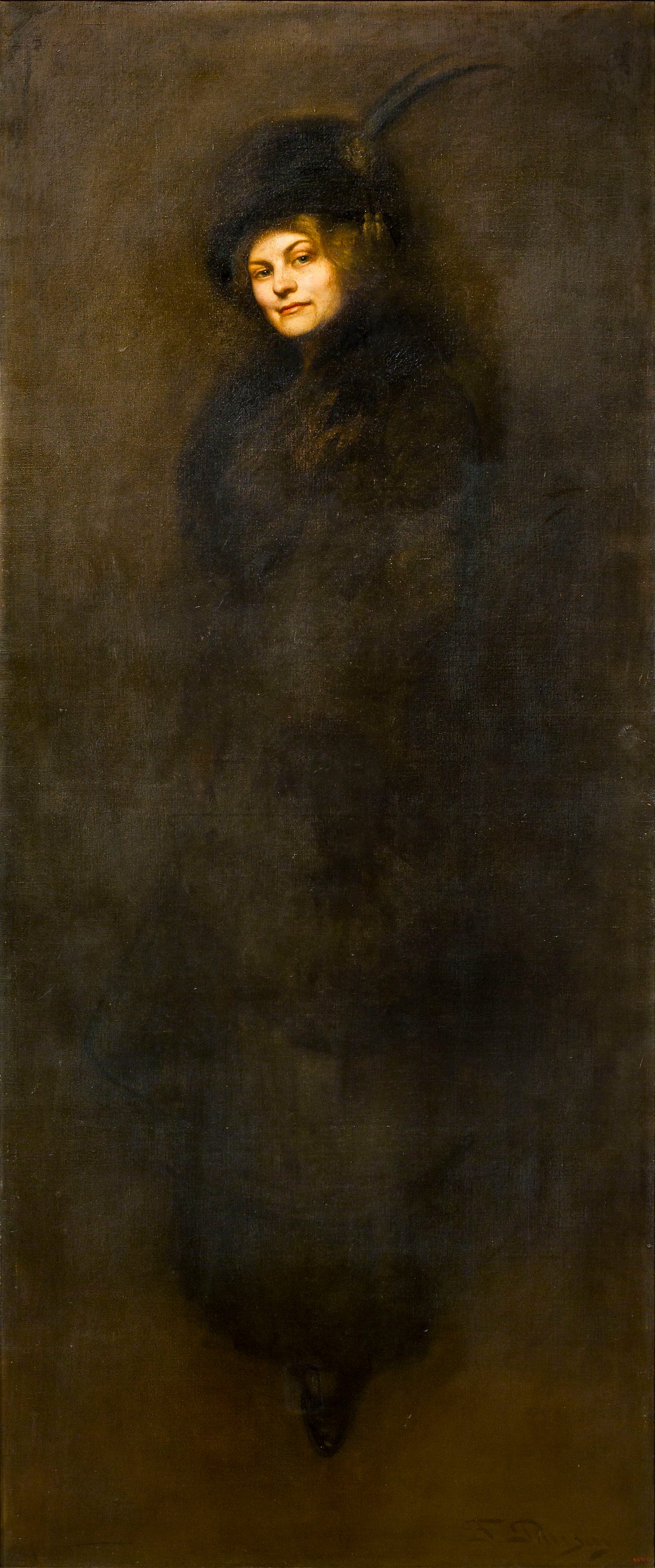 Francesc Pausas - Retrat de Maria Sampere, dona del pintor - 1911