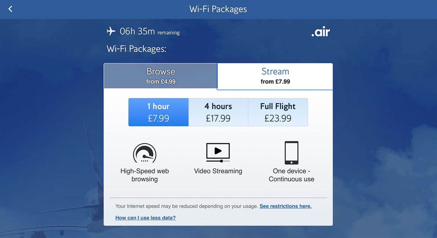 Everything About British Airways Wi-Fi - Travelling on Points