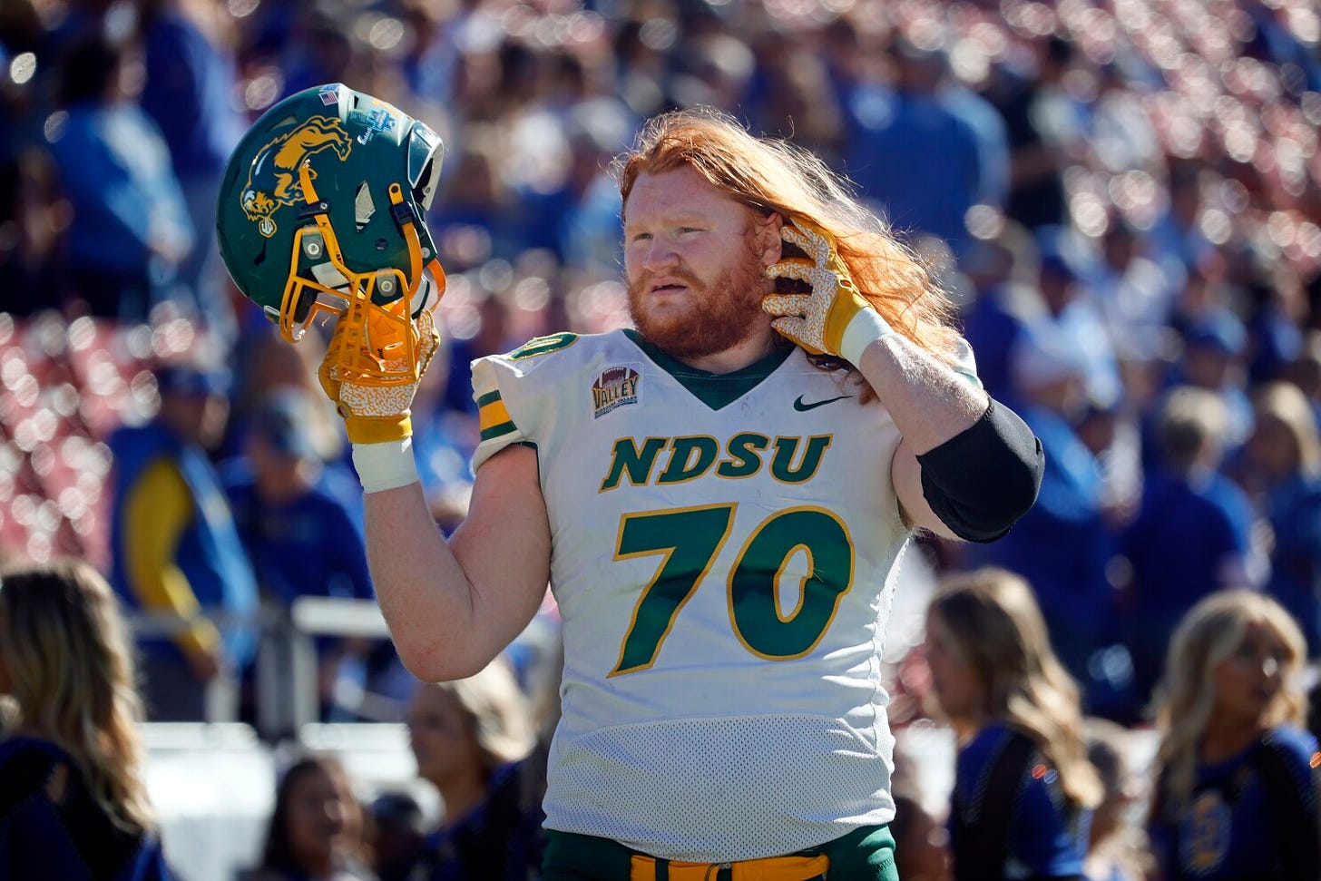 Bison OL Mauch getting NFL Draft 1st-round buzz after strong Senior Bowl  showing - InForum | Fargo, Moorhead and West Fargo news, weather and sports
