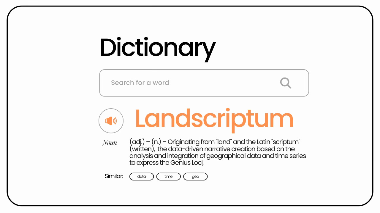 Landscriptum , The Dictionary of Datasculpting