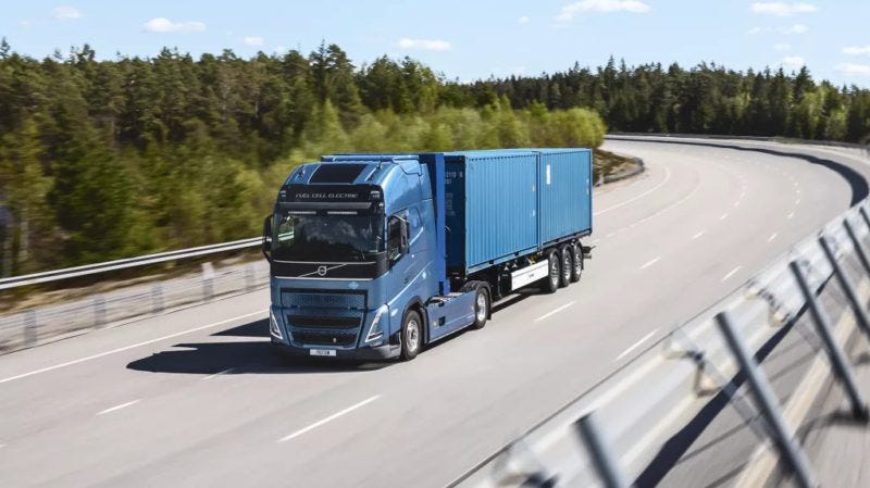 Volvo FCEV truck. Source: Volvo