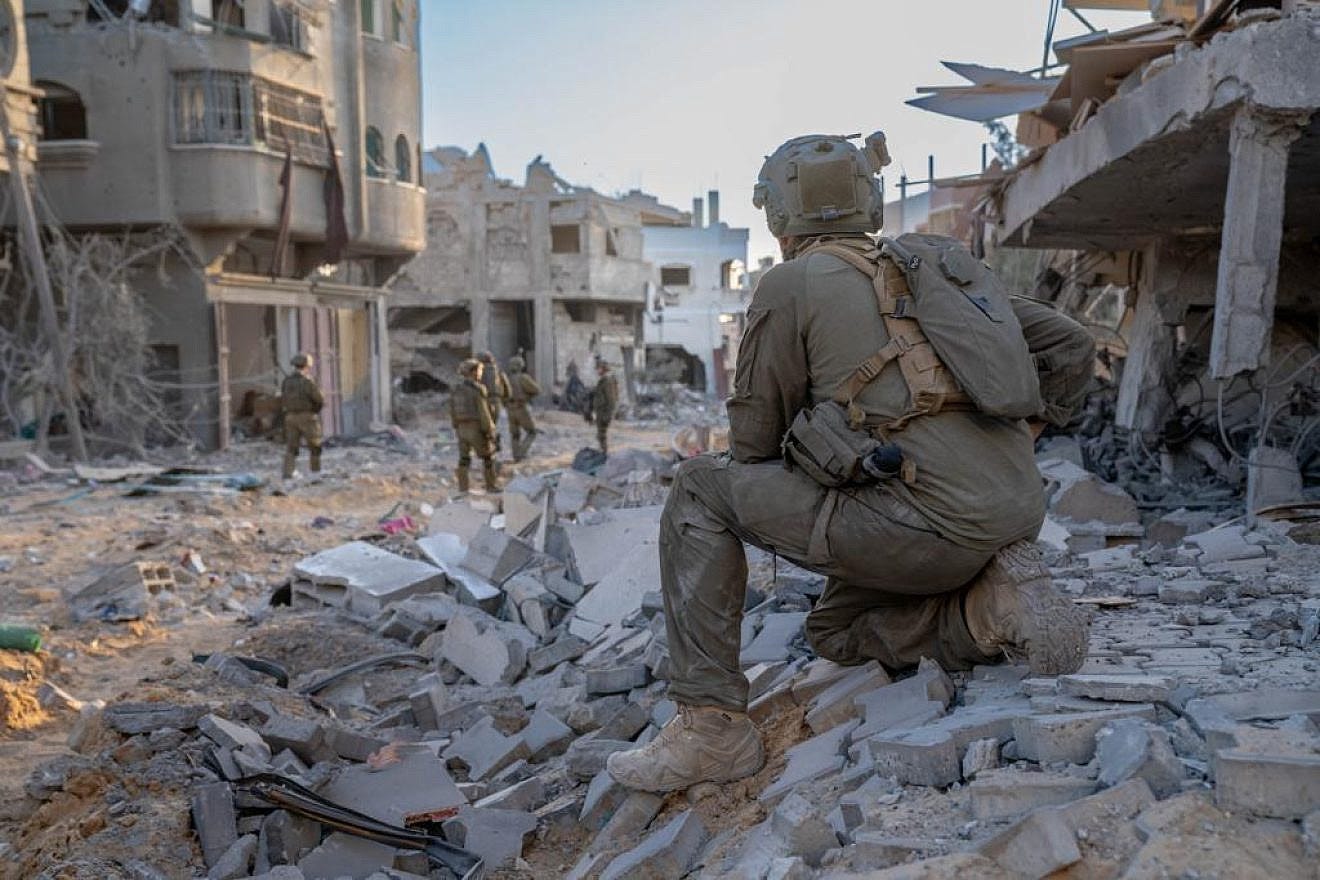 Israeli soldiers operating in the northern Gaza Strip, Nov. 11, 2023. Credit: IDF.