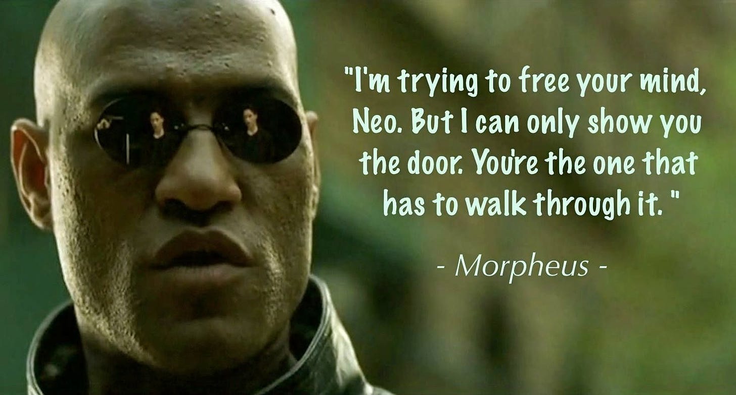 "Let it all go. Free your mind." | Matrix quotes, Famous movie quotes ...