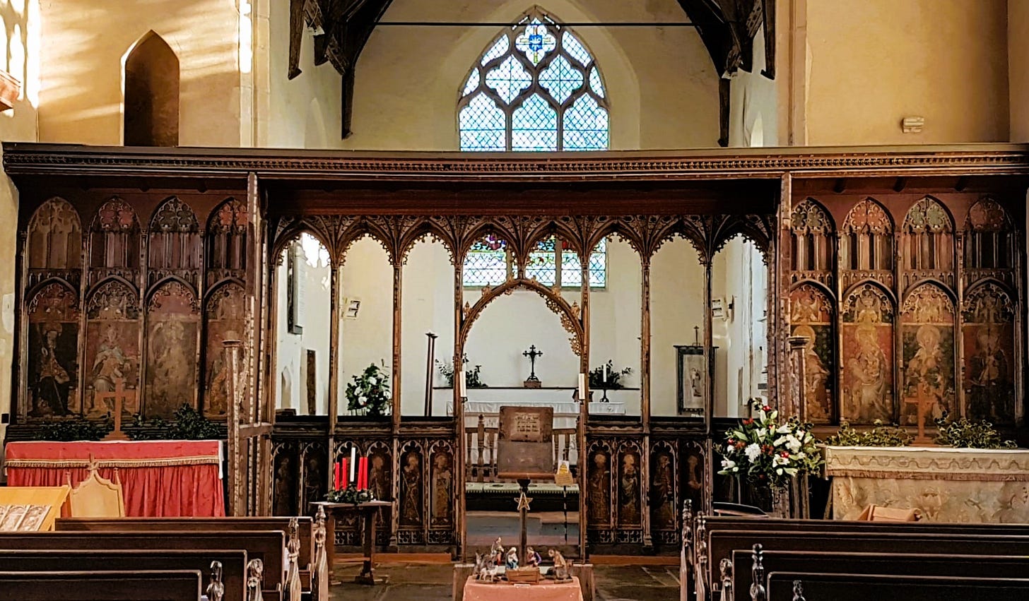 Ranworth rood screen photo