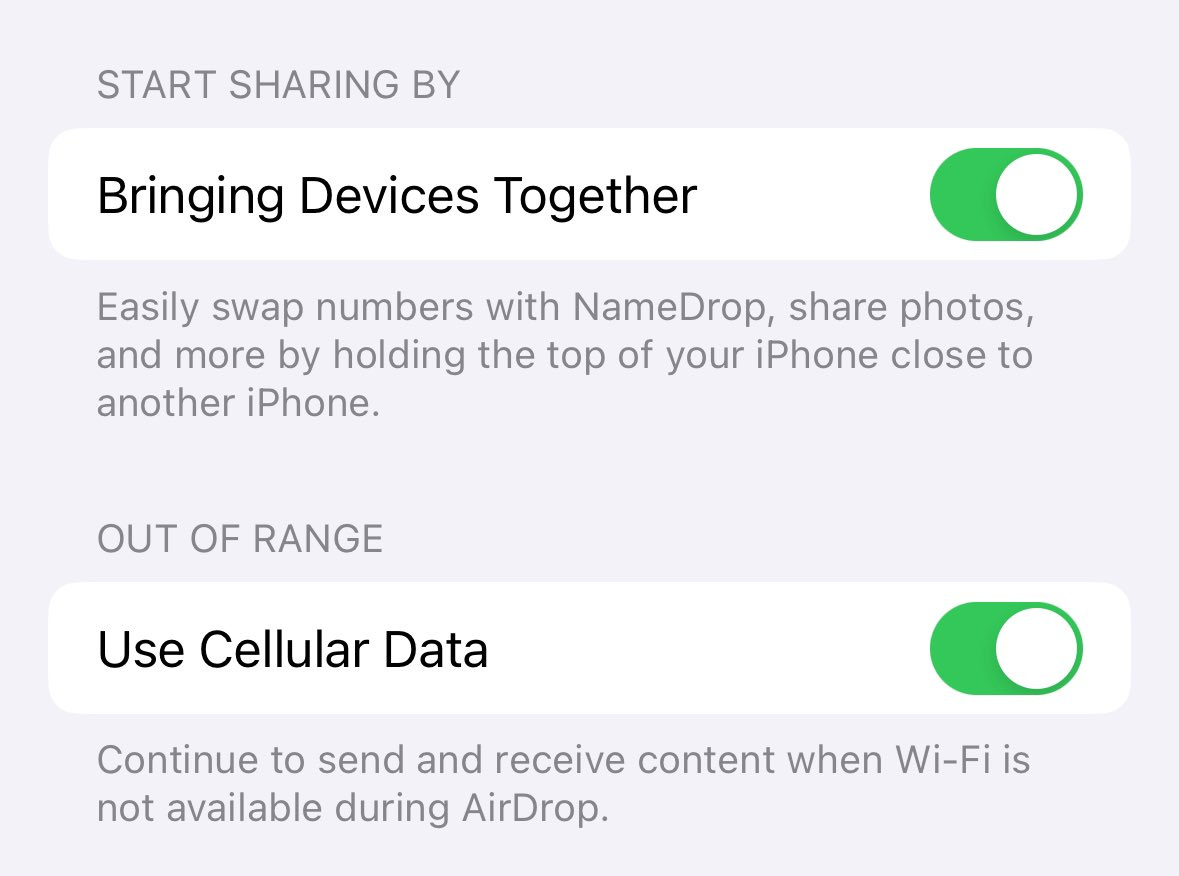 Apple Hub on X: "New in iOS 17.1 🚨 You can now AirDrop over the internet!  https://t.co/CQyPOqsg0D" / X