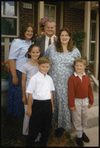 The Paul Hatch Family in 2002 7 months pregnant with Ben