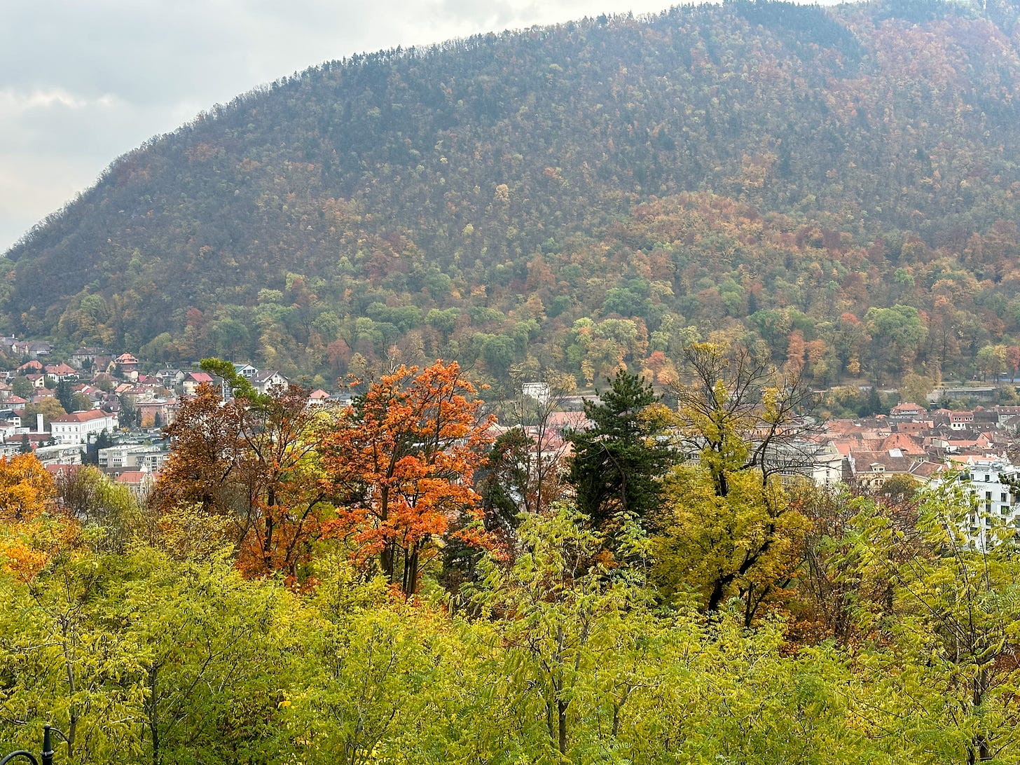 Autumn view from the Brasov Citadel