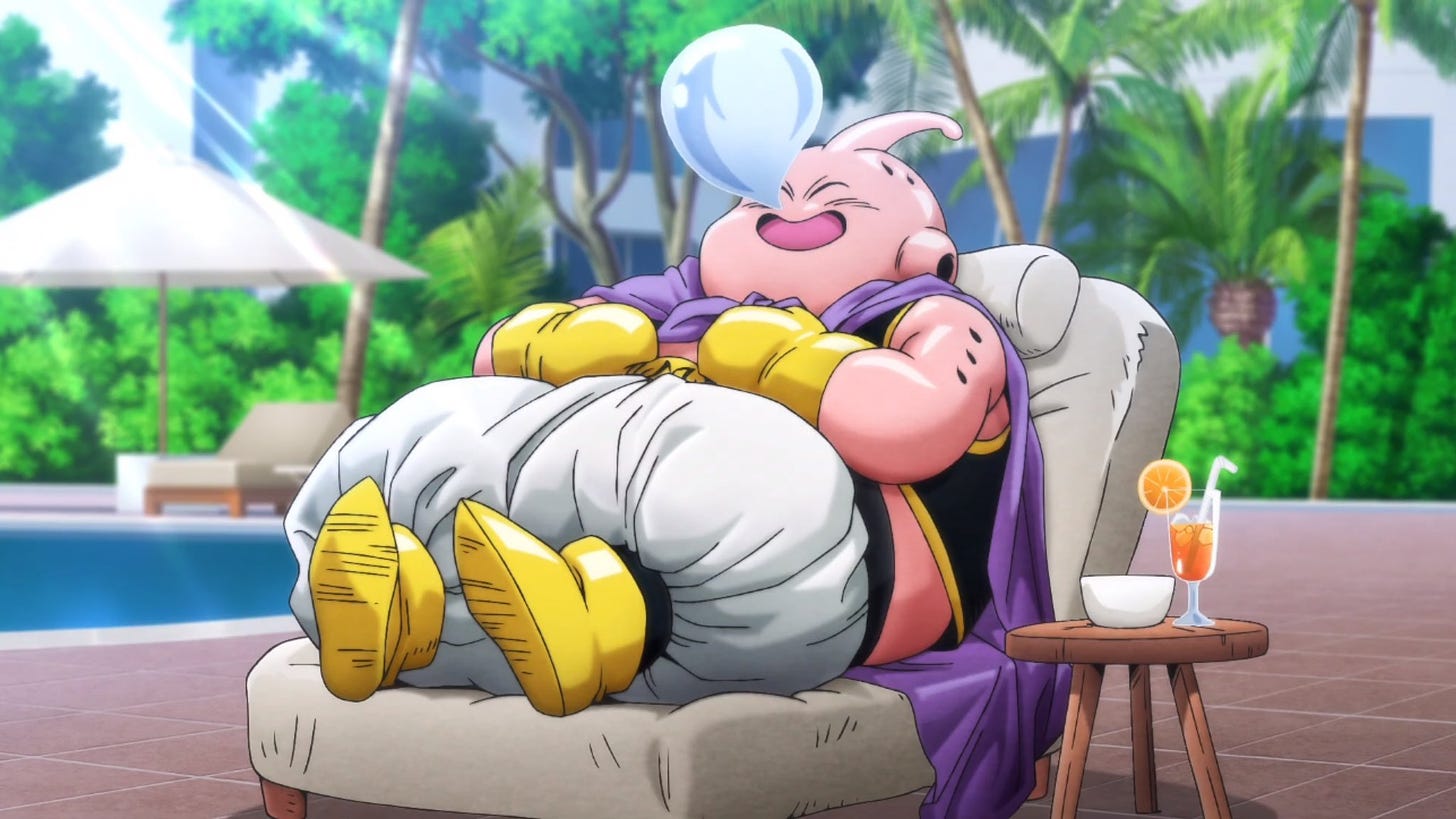 Ultima on X: "I loved Super Hero, but I won't forgive them for showing us  this tease of Buu in the trailer only for this exact 2 second shot of him  sleeping