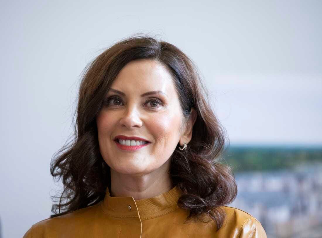 Michigan Governor Gretchen Whitmer announces new economic development projects at an event on October 5, 2022 in Grand Rapids, Michigan.