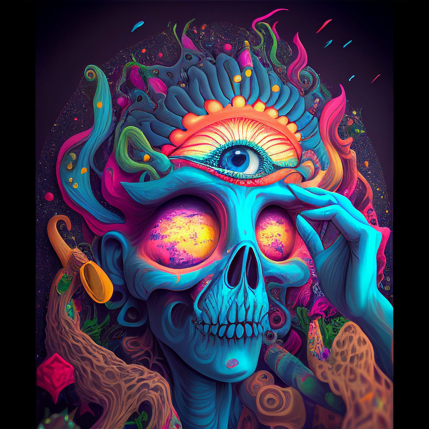 I Created A Unique Psychedelic Art Full Of Hallucinations, 41% OFF