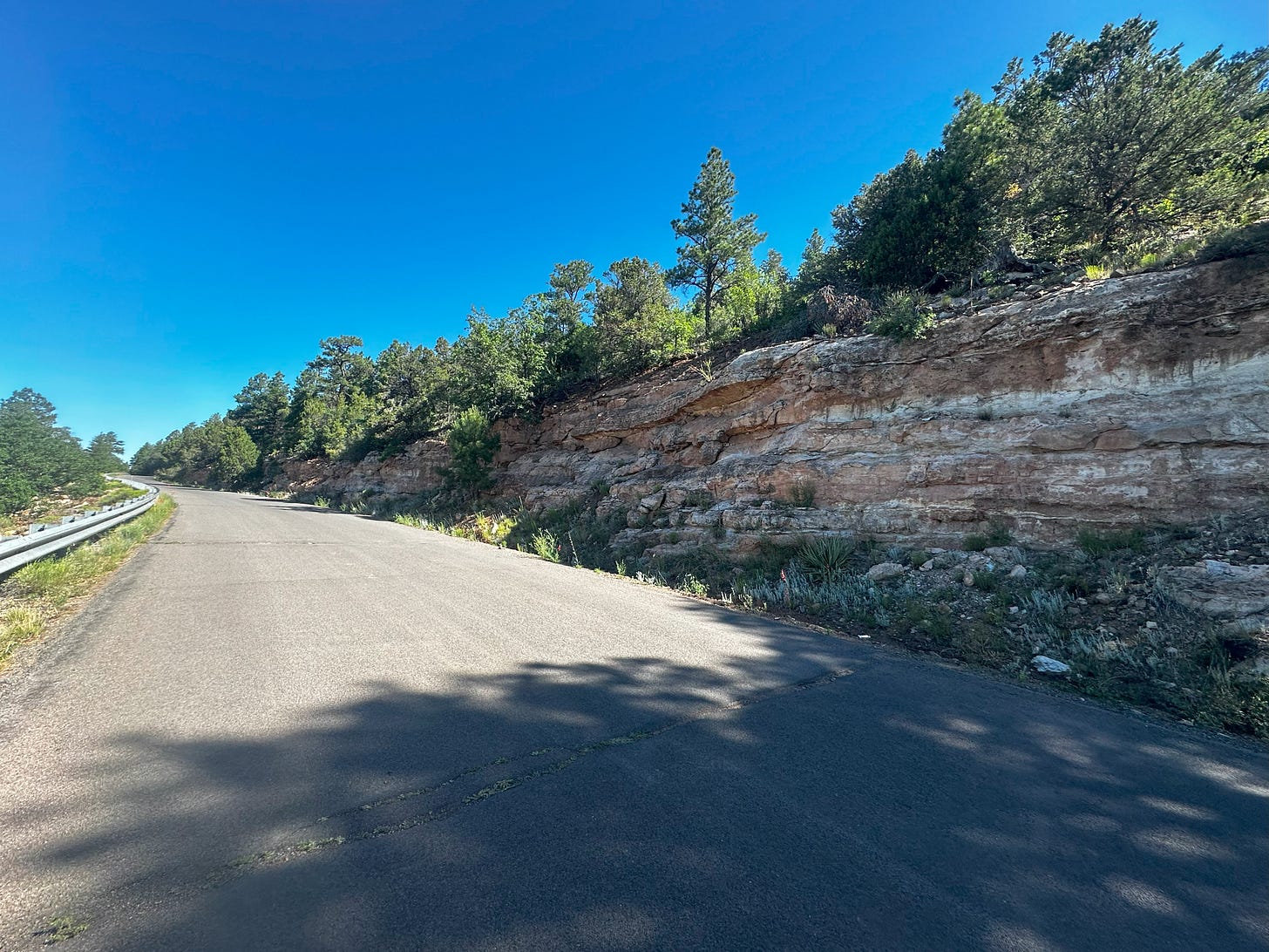 A steep road towards Marshall Lake off Lake Mary Road. A steep road towards Marshall Lake off Lake Mary Road.