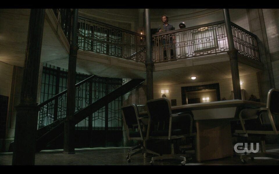 SPN Sam Winchester all alone in quiet bunker