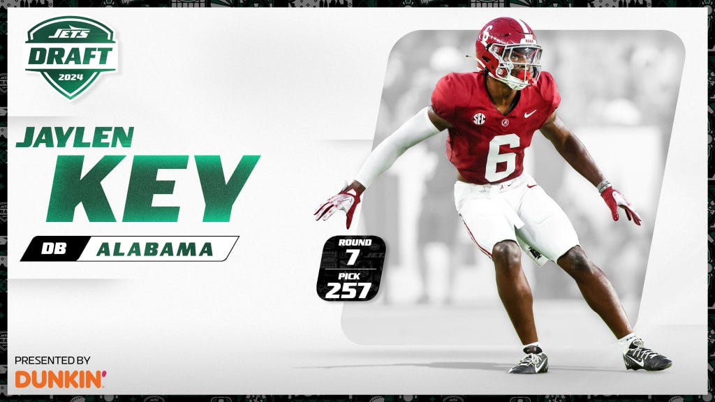 2024 NFL Draft: Defensive Back Jaylen Key, Alabama, Round 7, Pick 257