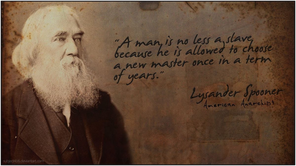 Lysander Spooner's quotes, famous and not much - Sualci Quotes 2019