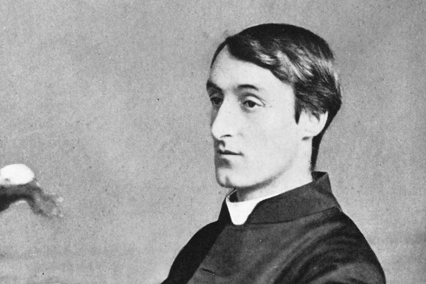 British Jesuit and poet Gerard Manley Hopkins (1844 - 1889). (