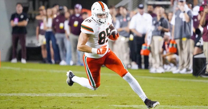 Miami tight end Will Mallory impresses at NFL Combine with 40-yard dash -  On3