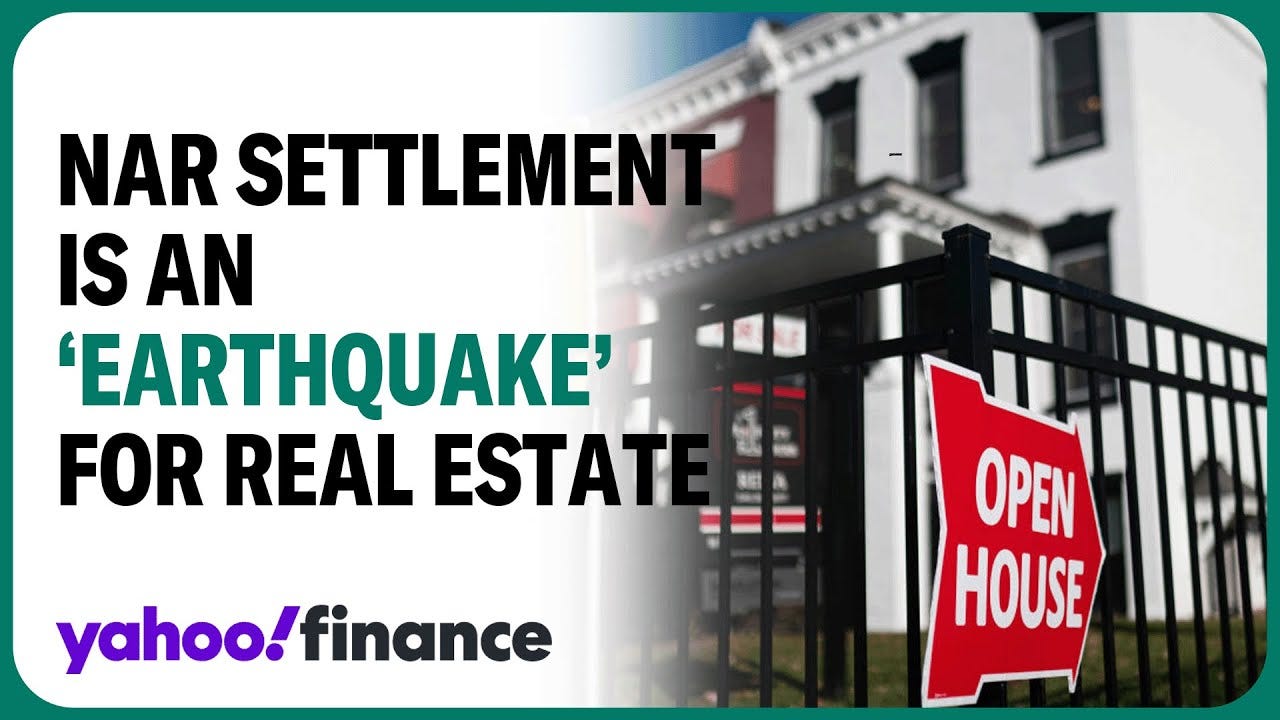 NAR settlement is an 'earthquake' for real estate industry - YouTube