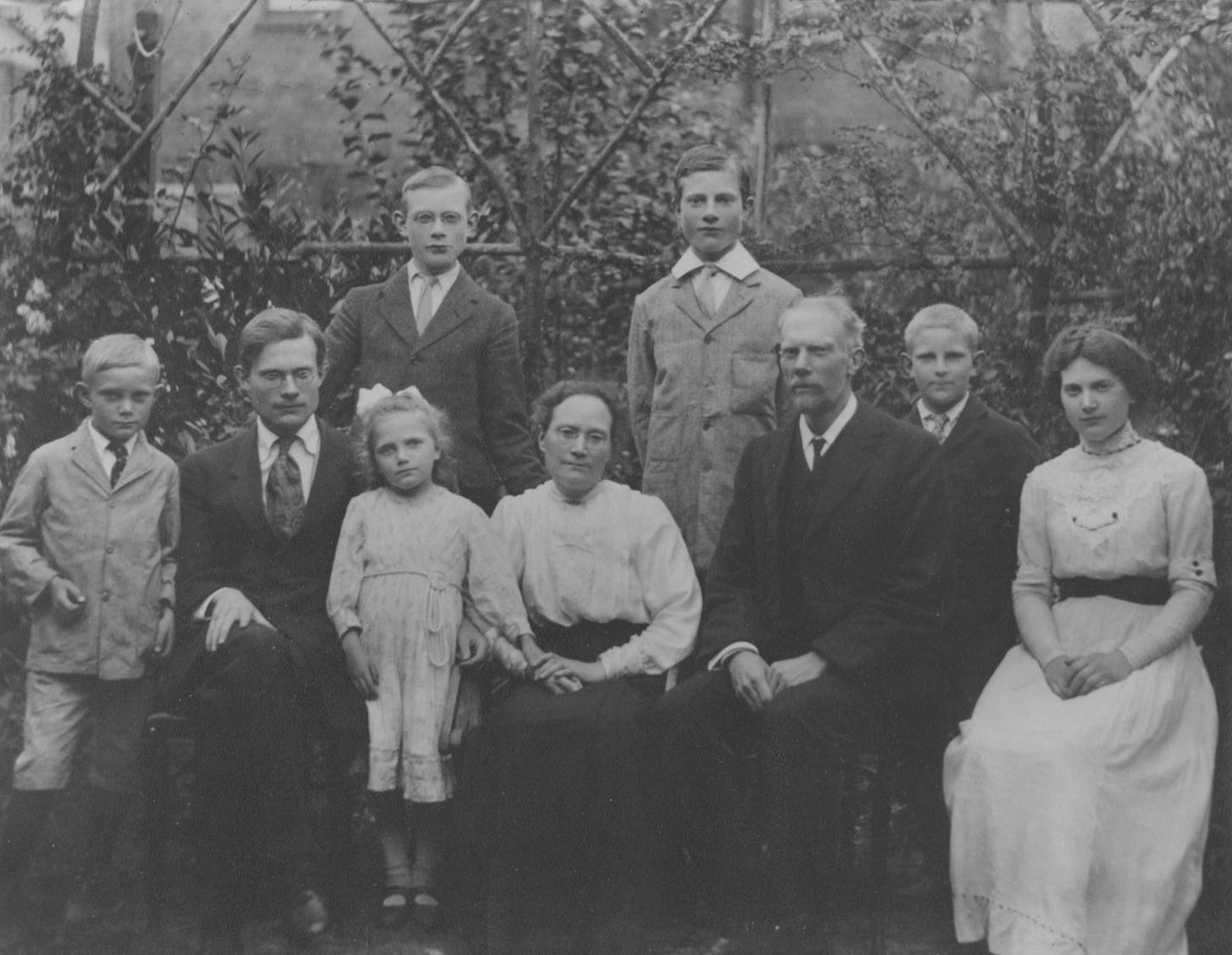 Max Maynard, far left, with family