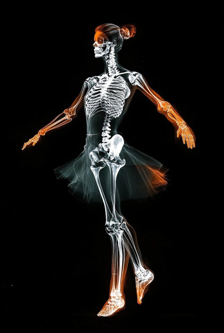 Skeleton ballerina