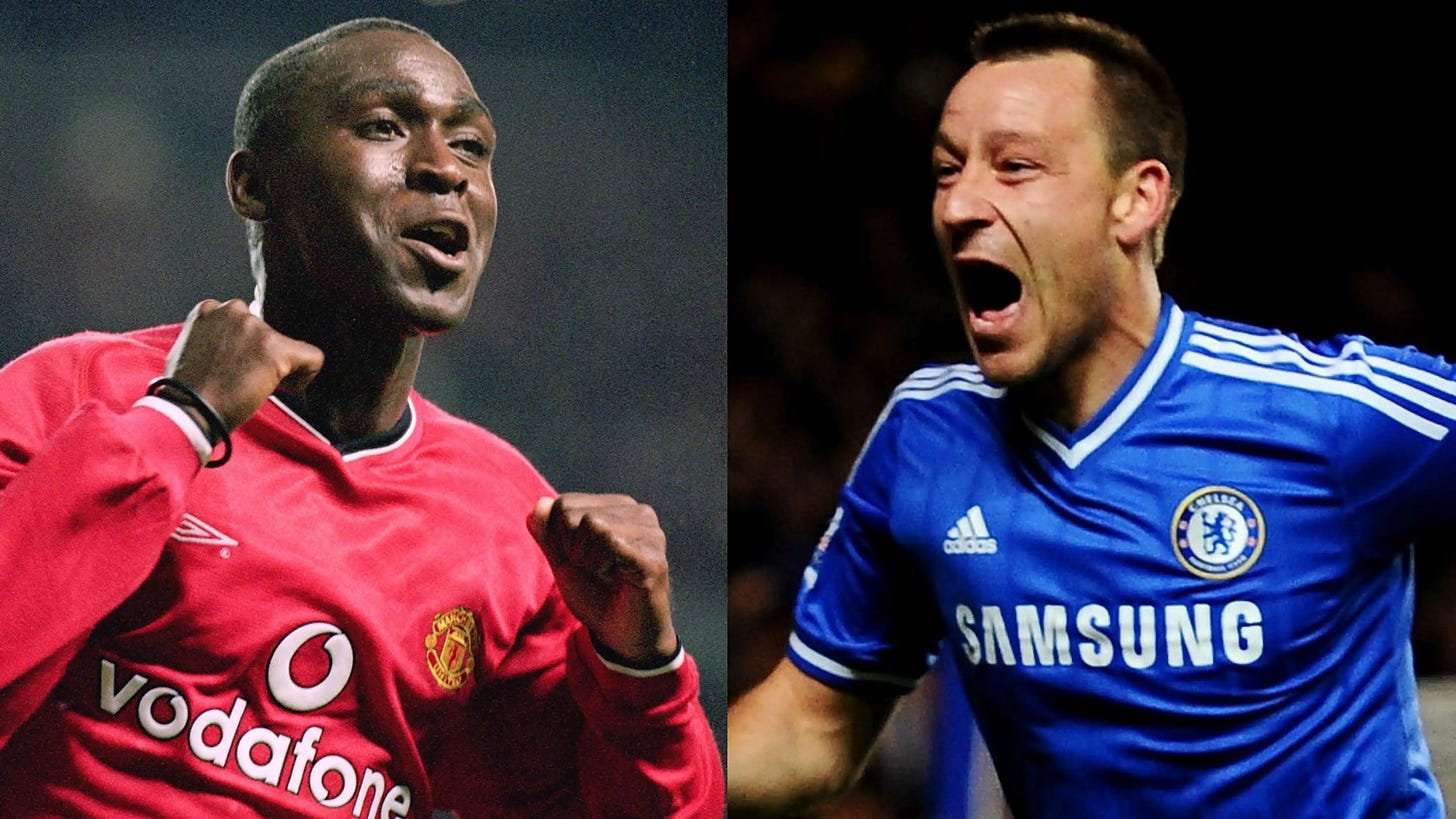 Premier League Man United Chelsea Andy Cole John Terry