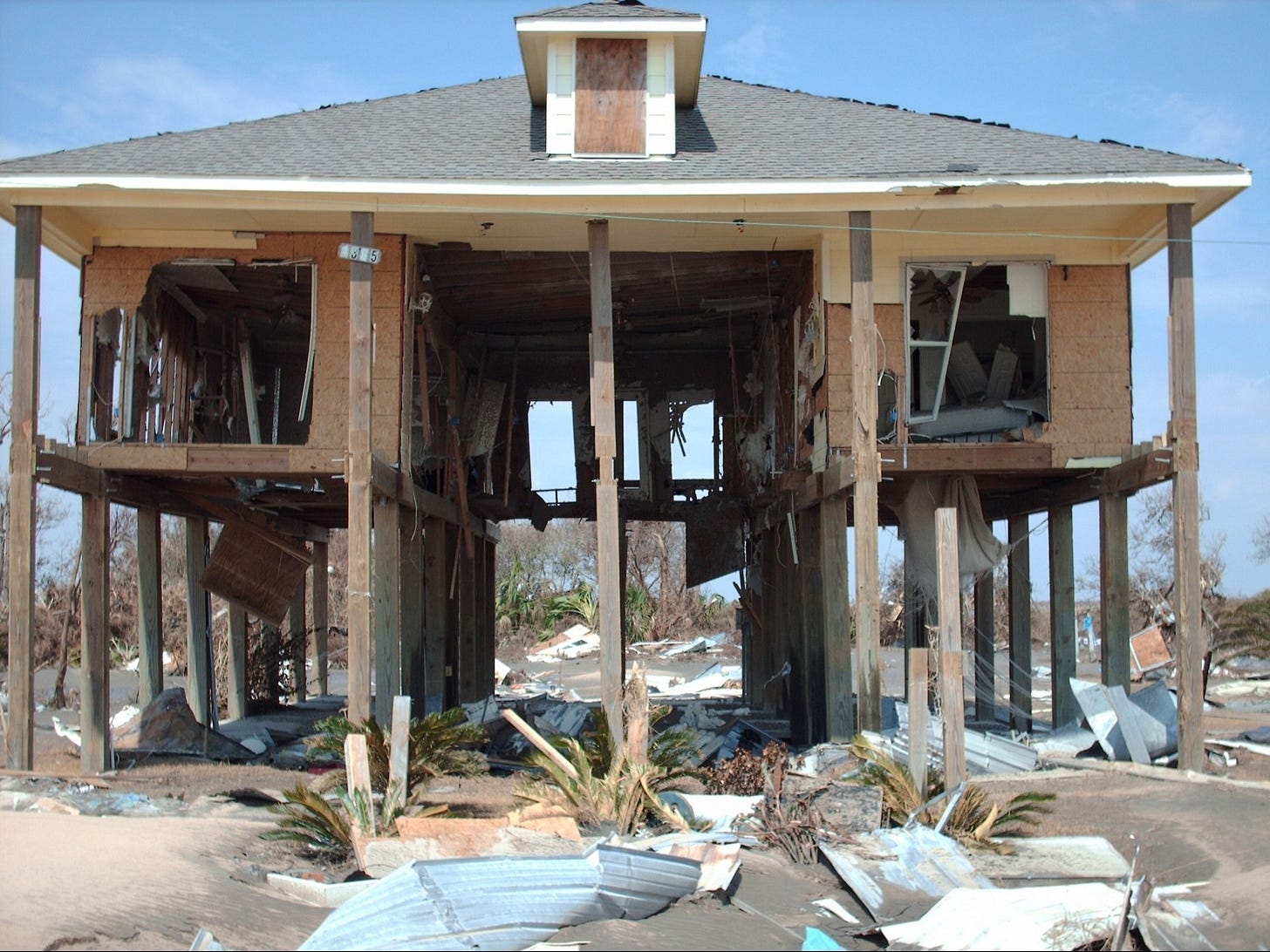 Galveston & the neighboring Bolivar Peninsula frequently see damage like this caused by Hurricane Ike's storm surge in 2008. Galveston & the neighboring Bolivar Peninsula frequently see damage like this caused by Hurricane Ike's storm surge in 2008.