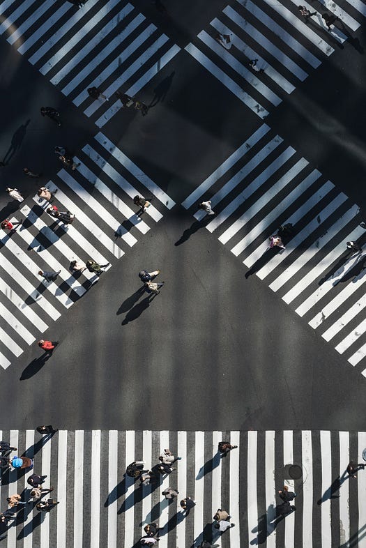 People walking