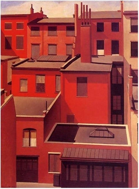 MacDougal Alley", 1922 // by Charles Sheeler