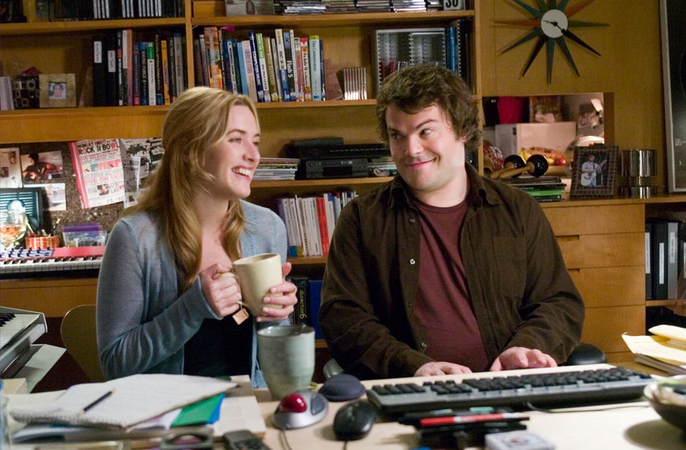 Image of Kate Winslet and Jack Black from The Holiday via Google.