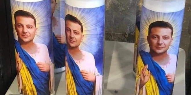 New trend: “Saint Zelensky” Votive candles turn Ukraine president into  deity - Israel365 News