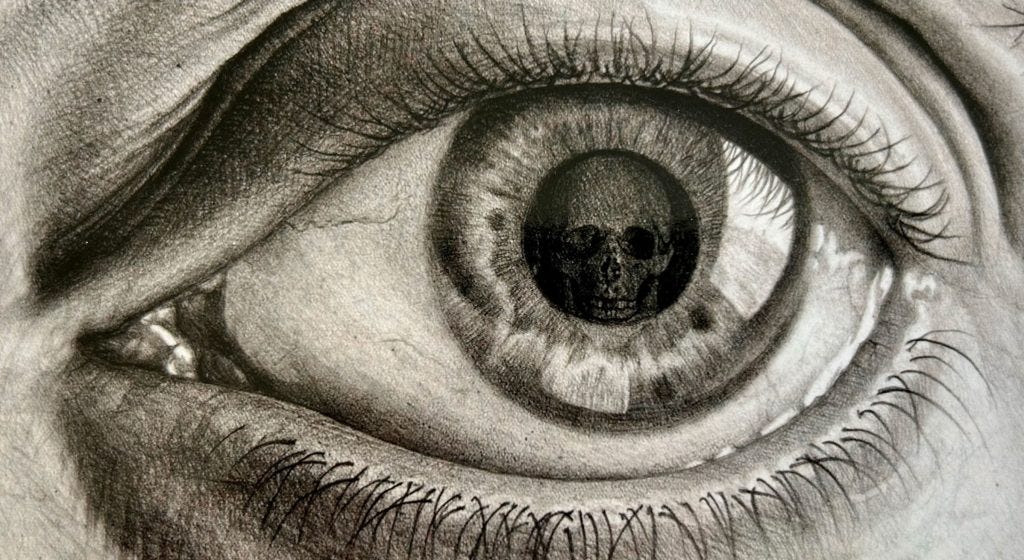 M.C. Escher, Eye (seventh and definitive state), mezzotint, October 1946