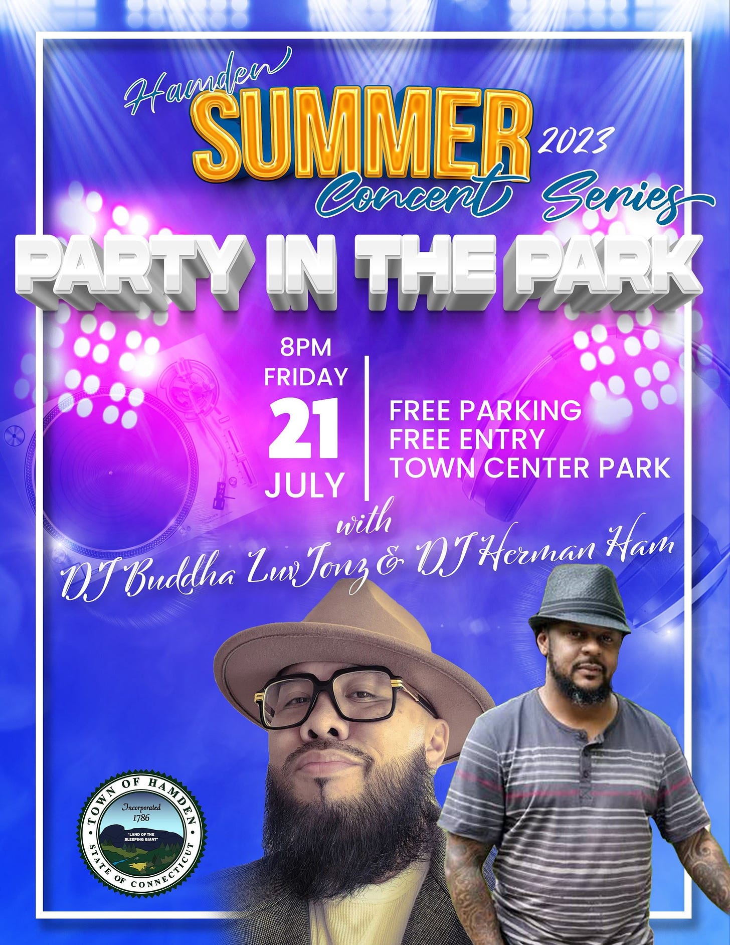 july 21 party in the park Opens in new window